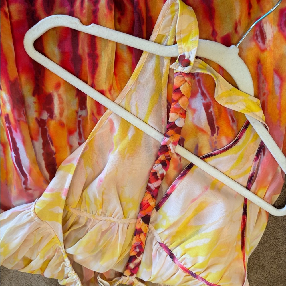 NWT Anthropologie Vibrant Tie-Dye Maxi Dress size XS (runs big) - Picture 7 of 9
